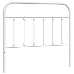 Vidaxl Kovinsko nadomestno vzglavje belo 107 cm