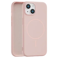 Velvet Touch MagSafe maska za iPhone 15 - Roze