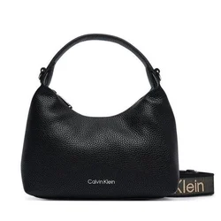 Torbica na eno ramo Calvin Klein - črna, srebrna