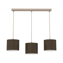 Luster na kablu ARDEN 3xE27/15W/230V bež/braon