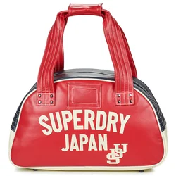 Superdry RETRO ALUMNI BOWLING BAG Rdeča