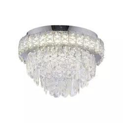 JUST LIGHT. 15092-17 - LED plafonsko svetlo KULUNKA LED/33W/230V sjajni hrom