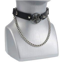 Choker ovratnica (jermen za čevelj) Bafomet - LSF3 07