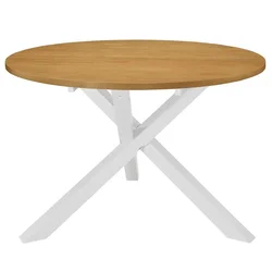 Vidaxl Jedilna miza MDF 120x75 cm bela