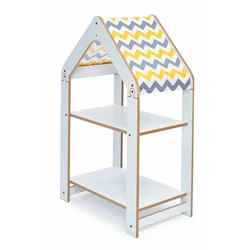 HANAH HOME Višenamenska polica Multipurpose Shelves 2 White Yellow