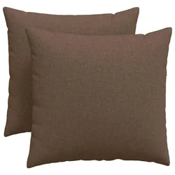 Vidaxl Blazine za kavč 2 szt. Rjava 50 x 50 cm blago