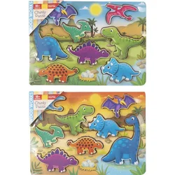 Lesena sestavljanka Dinozavri 1 kos