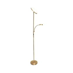 LED stojeća lampa NORA (prigušiva) LED/25W/230V 2200/3000/4000K + LED/5W 3000K zlatna + sa daljinskim upravljačem
