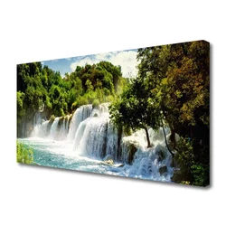 tulup.si Slika na platnu Forest slap narava 100x50 cm
