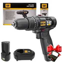 CAT Akumulatorska bušilica DX14, 12V + Baterija, 2.0 Ah + Punjač za baterije, 1.5 A