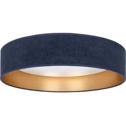 Brilagi-LED plafonsko svetilo VELVET SIMPLE LED/36W/230V 3000K prečnik 55 cm plava/zlatna