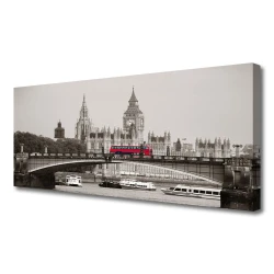 tulup.si Slika na platnu London bridge, big ben 125x50 cm