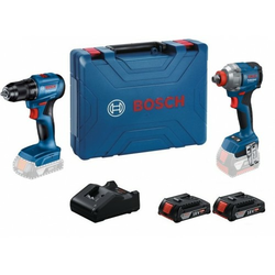 BOSCH 06019N2123 GDX 18V-285 Akumulatorski rotacioni udarni odvrtač + GSR 185-LI Akumulatorska bušilica-odvrtač