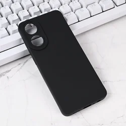 Torbica Silikon Pro Camera za Oppo A78 crna