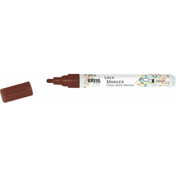 Sijoč lakasti flomaster Kreul medium - rjava