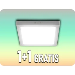 LED plafonsko svetlo LED/18W/230V 4000K 21,4x,21,4 cm bela