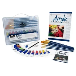 Set akrilnih barv Essentials v kovčku - 25 delni (set Royal &)