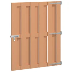 Vidaxl Vrtna vrata 100 x 112 cm WPC in aluminij Rjava
