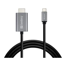 SANDBERG Kabl USB C - HDMI 4K, 2m, Crni