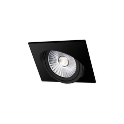 LED ugradno stropno svetlo LED/6W/230V 4000K 8,5x8,5 cm crno