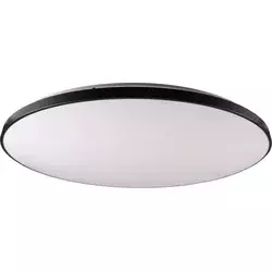 LED prigušiva stropna svetiljka KERN LED/100W/230V pr. 100 cm crna + daljinski upravljač