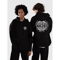 Macba Life TWS World moški pulover s kapuco black