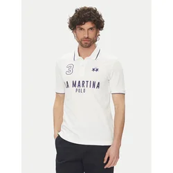 La Martina Polo majica Yeshayahu MAP320 PK001 Bela Regular Fit