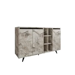 Hanah Home Konzola Seria, 140x86x40 cm, Svetlosiva
