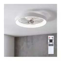 Brilagi - LED prigušiva stropni ventilator LED/34W/230V prečnik 50 cm bela + daljinski upravljač