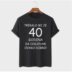 MAFIMI Majica Trebalo mi je 40 Godina, Crna