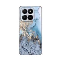 Silikonska maska za Honor X7d 4G/400 Smart 5G, Blue Gold Marble