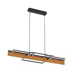 LED luster na sajli LARYSA LED/35W/230V borovina