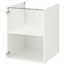 ENHET Podni element s policom, bela, 60x60x75 cm