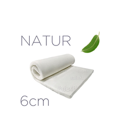 Latex Naddušek Natur 120x200x6 cm, Beli