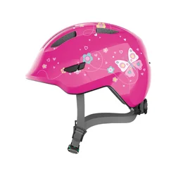 Abus Dečija kaciga za bicikl Smiley 3.0, Butterfly, Veličina S, Roze