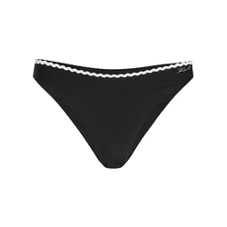 Karl Lagerfeld Bikini hlačke Scallop črna/bela