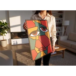 Wallity Dekorativna uramljena slika, 47.5x68cm, Šarena