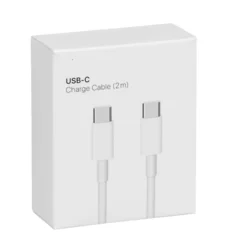 Podatkovni kabel Apple A1739 Type-C na Type-C, 2 m, bel