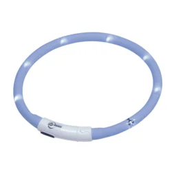 Nobby varnostna LED ovratnica Puppy, modra - do 45 cm