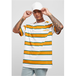 Starter Logo Striped Tee White/Yellow