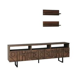 HANAH HOME TV polica Aristo Walnut OUTLET