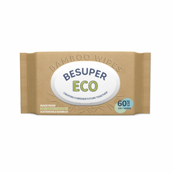 BESUPER ECO Bamboo vlažne maramice 60 kom