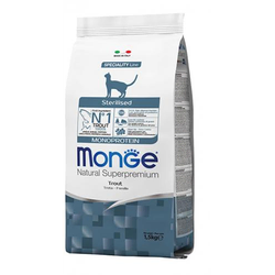 MONGE CAT hrana za mačke Sterilised - Pastrmka 400g