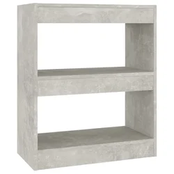 Ormarić za knjige / sobna pregrada boja betona 60x30x72 cm