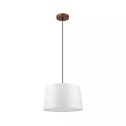 Luster na sajli AIDA 1xE27/60W/230V pr. 35 cm hrast/orah/bela