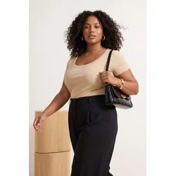 Trendyol Curve Ženska bluza Tbbss26Af00121, Bež