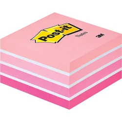 3M kocka Post-it 2028-P AQUA, bela/pink