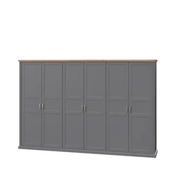 JELA PLAKAR P6/TA - kolekcija Tara - Pacifik/Graf Mat Lak/Grafit Mat Lak - 346x227x59 cm