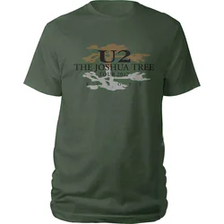U2 Joshua Tree Logo 2017 (Back Print & Ex-Tour) Green L Majica