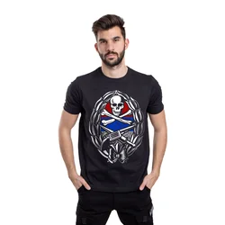011Shop Muška majica kratkih rukava Četnička, Crna